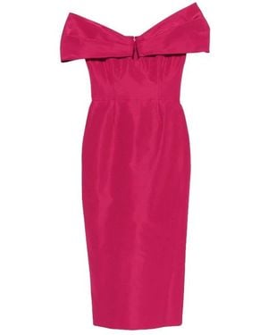 Carolina Herrera Kleid Mit Herzausschnitt Und Schulterfreiem Design - Pink