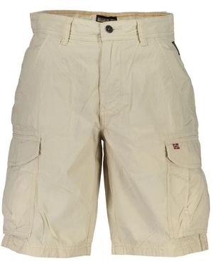 Napapijri Bermuda shorts mit logo - Natur