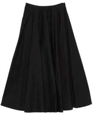 forte_forte Midi Skirts - Black
