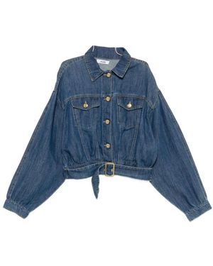 Jijil Jassen ,Blauw ,Denim Donkere Denim Jas