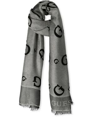 Guess Jacquard Sjaal Voor Vrouwen - Grijs