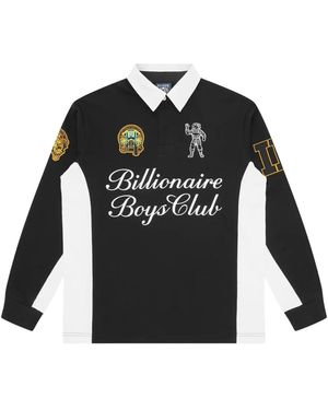 BBCICECREAM Script Panelled Rugby Shirt - Zwart