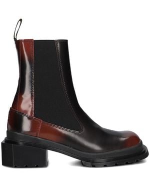 Dr. Martens Schwarze Chelsea Boots Mit Blockabsatz