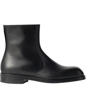 Lemaire Zipped Ankle Boots - Schwarz
