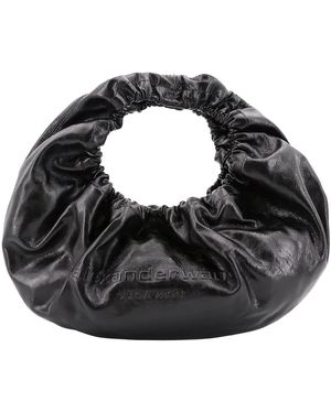 Alexander Wang Tassen ,Zwart ,Leer Zwarte Tassen Met Magnetische Sluiting