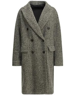 Brunello Cucinelli Double-Breasted Coats - Gris