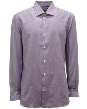 Mazzarelli Casual Shirts - Purple