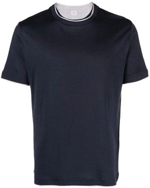 Eleventy Italienisches baumwoll-t-shirt - Blau