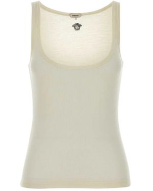 Versace Sleeveless Tops - Neutro