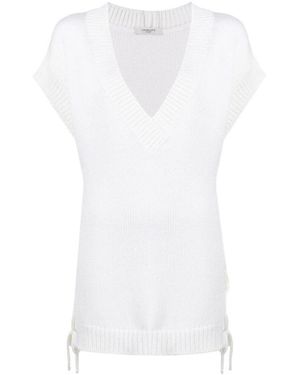 Charlott V-Neck Knitwear - Blanco