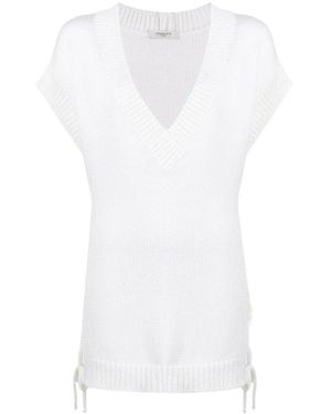 Charlott V-Neck Knitwear - Blanco