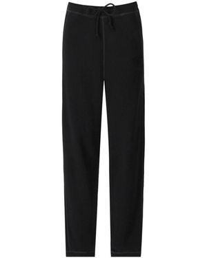 Ganni Straight Trousers - Negro