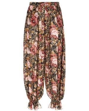 Chloé Wide Trousers - Marrone