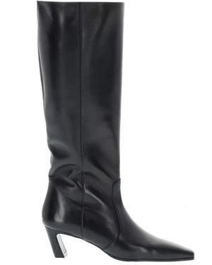 Stuart Weitzman Schoenen ,Zwart ,Leer Stassi Boot 50