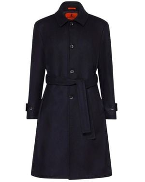Barena Belted Coats - Blue