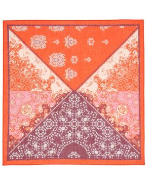 Elena Miro Bedrucktes Baumwoll-Bandana - Pink