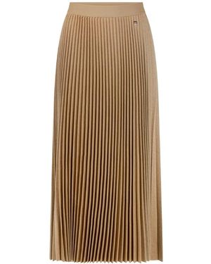 Marc Cain Rokken ,Bruin ,Wol Boiled Wool Midi Skirt