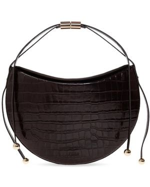 Furla Tassen ,Bruin ,Leer Moonstone Medium Shoulder Bag - Zwart