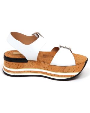 Hogan Flat Sandals - Brown