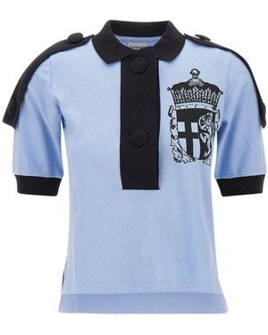 VAQUERA Tops ,Blauw ,Katoen Crest Polo Knit