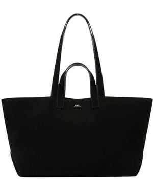 A.P.C. Tassen ,Zwart ,Tote Bags