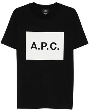 A.P.C. T-Shirts - Zwart