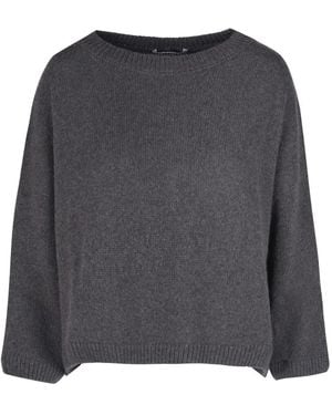 Liviana Conti Round-Neck Knitwear - Gris