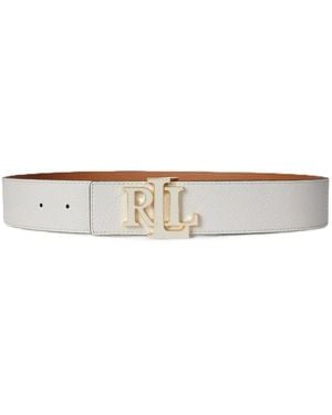 Ralph Lauren Accessoires ,Rev Lrl 40-Belt-Wide-Fl - Naturel
