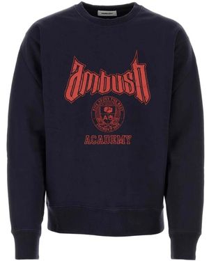 Ambush Hoodies & Sweatvesten ,Blauw ,Katoen Midnight Sweater Van Katoenmix