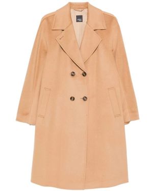 Marina Rinaldi Double-Breasted Coats - Neutro