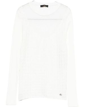 Twinset Round-Neck Knitwear - White
