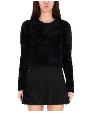 Marine Serre Round-Neck Knitwear - Negro