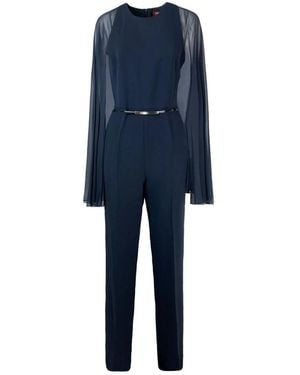 Max Mara Elegante Blaue Hose Seidenfutter