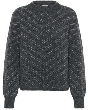 Kaffe Round-Neck Knitwear - Gris