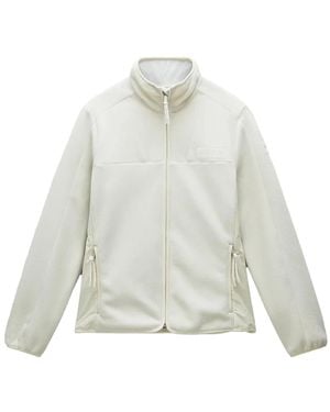 Napapijri Fleece Jackets - Bianco