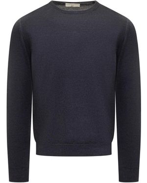FILIPPO DE LAURENTIIS Round-Neck Knitwear - Blue