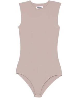 Jil Sander Mouwloze Body - Bruin
