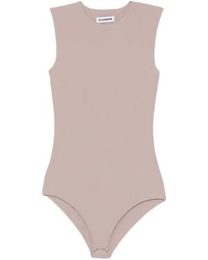 Jil Sander Mouwloze Body - Bruin