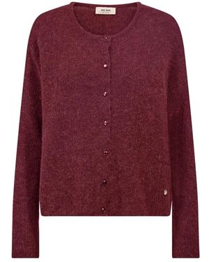 Mos Mosh Truien & Vesten ,Bruin ,Cardigan - Paars