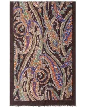 Etro Silky Scarves - Braun