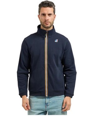 K-Way Hoodies & Sweatvesten ,Blauw ,Katoen Pepin Sweatshirt