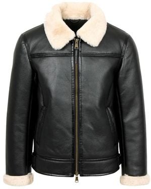 AT.P.CO Faux Shearling Jacke - Schwarz
