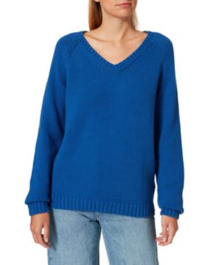 Camel Active Veelzijdige Effen Damessweater - Blauw