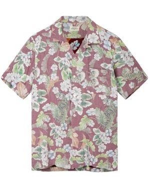 Hartford Overhemden ,Veelkleurig ,Rayon New Palmito Hawaii Shirt - Grijs