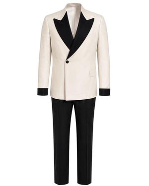 Franzese Collection Single Breasted Suits - Black