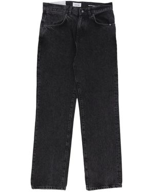AMISH Schwarze Denim Herrenjeans Mit Geradem Bein