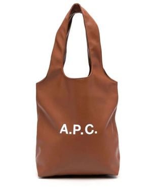 A.P.C. Tote Bags - Marrón