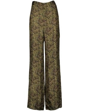 Saint Laurent Wide Trousers - Green