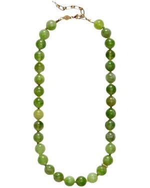 Anni Lu Accessoires ,Groen ,Ball Necklace