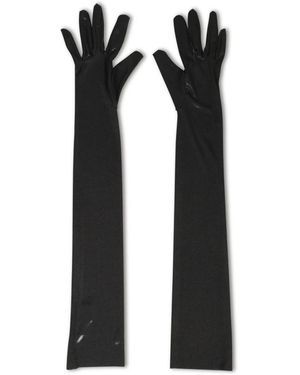 Norma Kamali Accessoires ,Zwart ,Polyester Lange Handschoenen